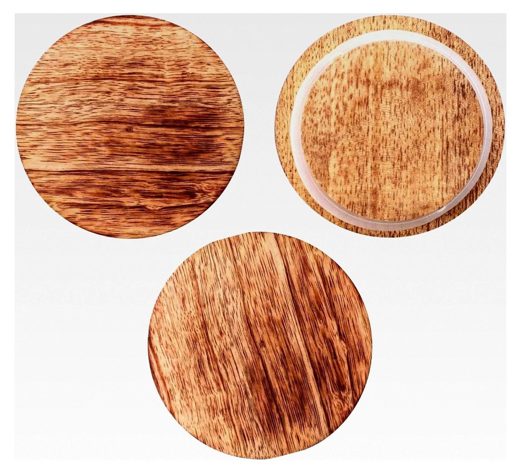 WECK Holzdeckel mit Dichtung 80 mm, 3 Stück