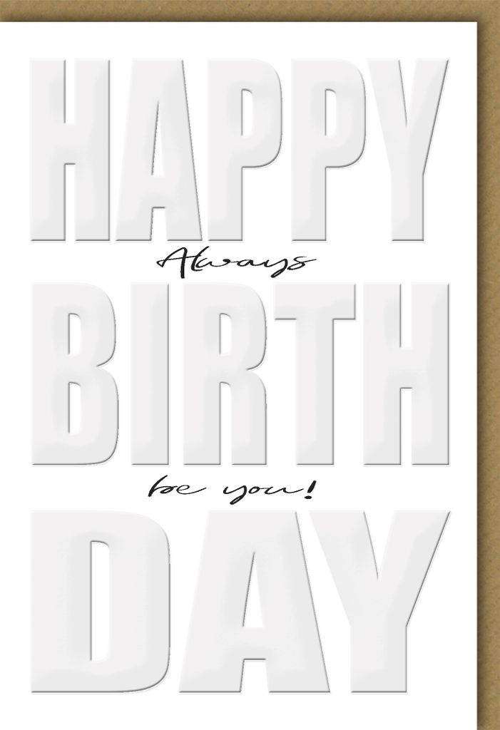 Geburtstag - Glückwunschkarte im Format 11,5 x 17 cm mit Umschlag - Al