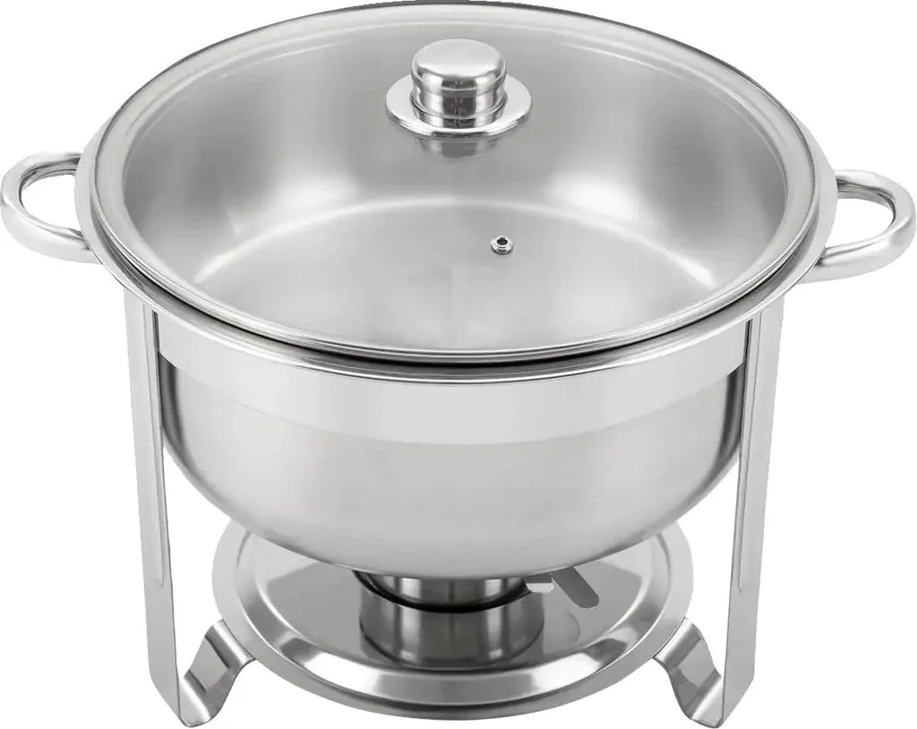 Chafing dish 8,5L en acier inoxydable argenté pour buffet chaud - CF85
