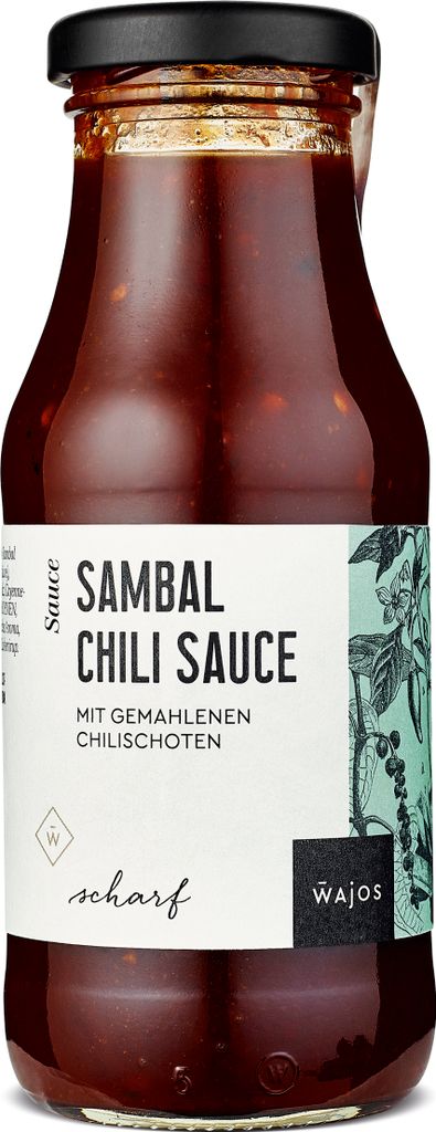 WAJOS - Sambal Chili Sauce - mit gemahlenen Chilischoten 245ml