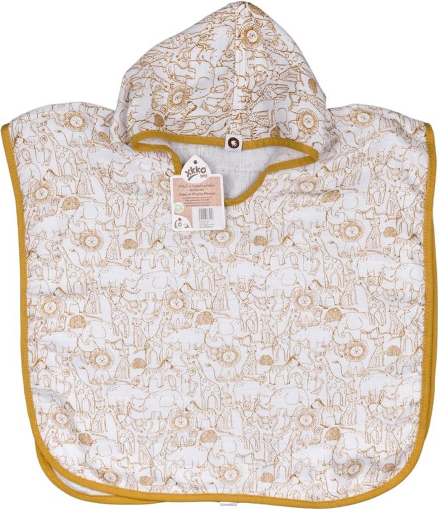 XKKO BMB Bambus-Safari-Poncho – W/Honig-Senf, Größe 1 Produktbild 