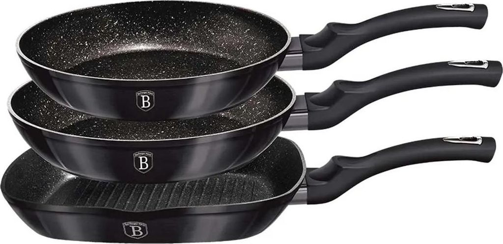 Berlinger Haus 3Er Set Granitpfannen Bh-6904 Carbon Pro Produktbild 