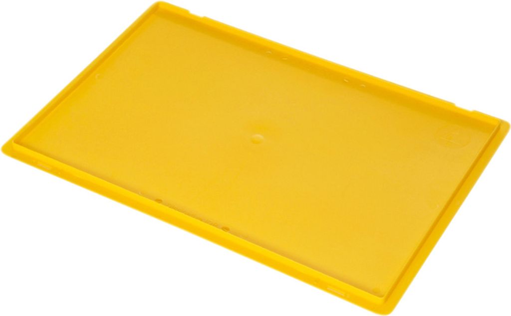 Warmbier Hakendeckel, für Lagerbehälter IDP-STAT, ESD, 400 x 300 x 10 mm, gelb 5311.Y.43