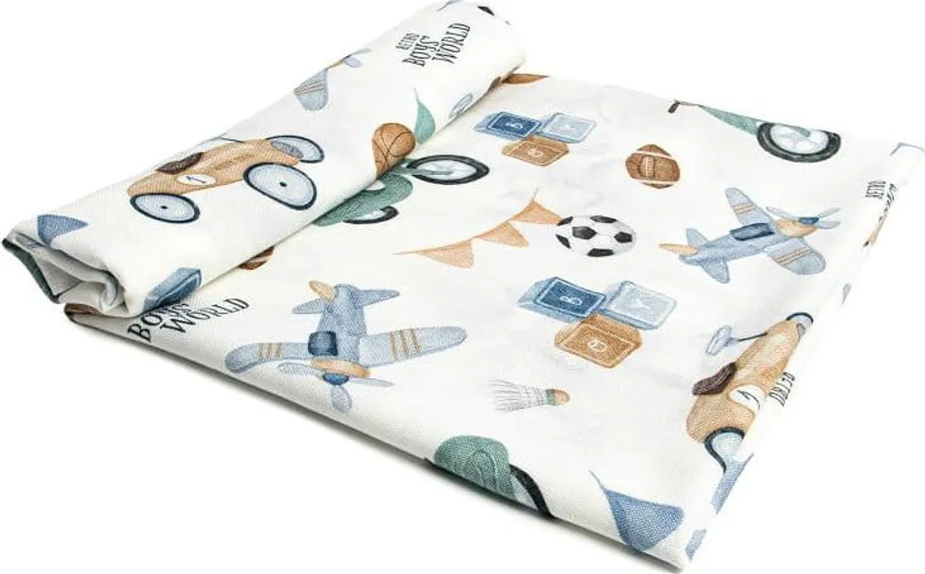 Linge à langer 110x110 Retro Boys en fibre de bambou motif Lepre
