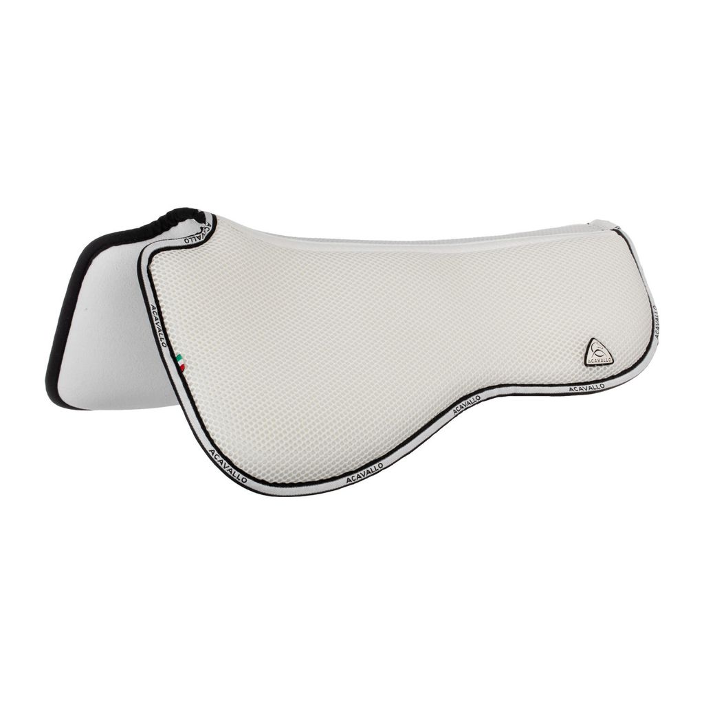 Acavallo Withers 3D Spacer Micropile Memory Foam Pad Dressage, Farbe:White