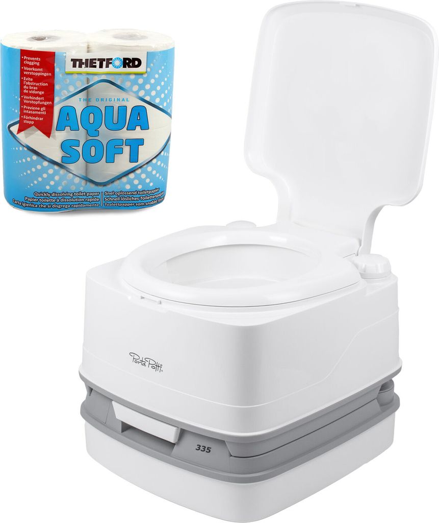 Thetford Porta Potti 335 + Aquasoft Campingtoilette 10Ltr Tank für T4,T5,T6,T6.1