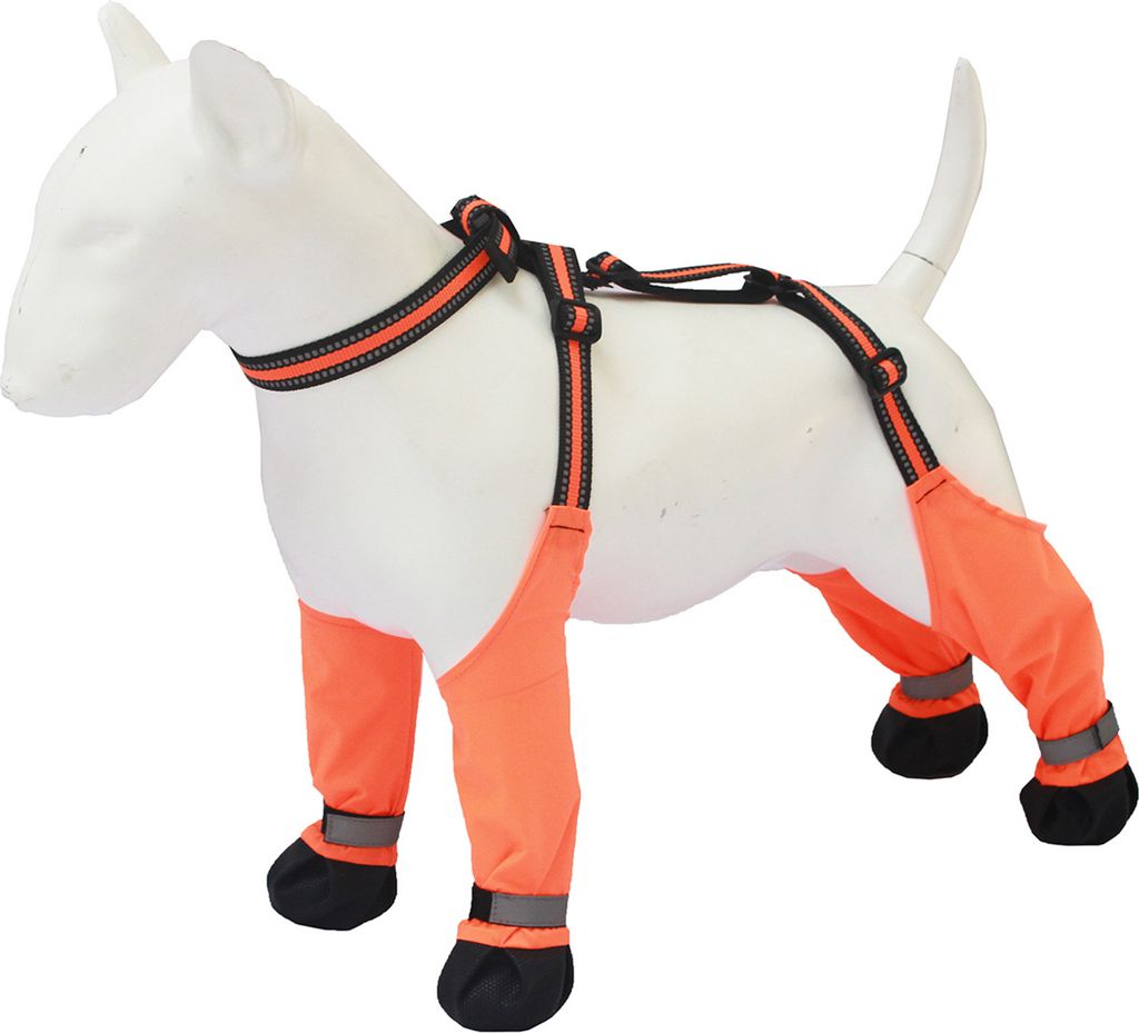 Hundestiefeletten mit Hosenträgern, rutschfester Hundepfotenschutz, wasserdichte Stiefelleggings, verstellbare Hundestiefeletten für Winter, Schn...