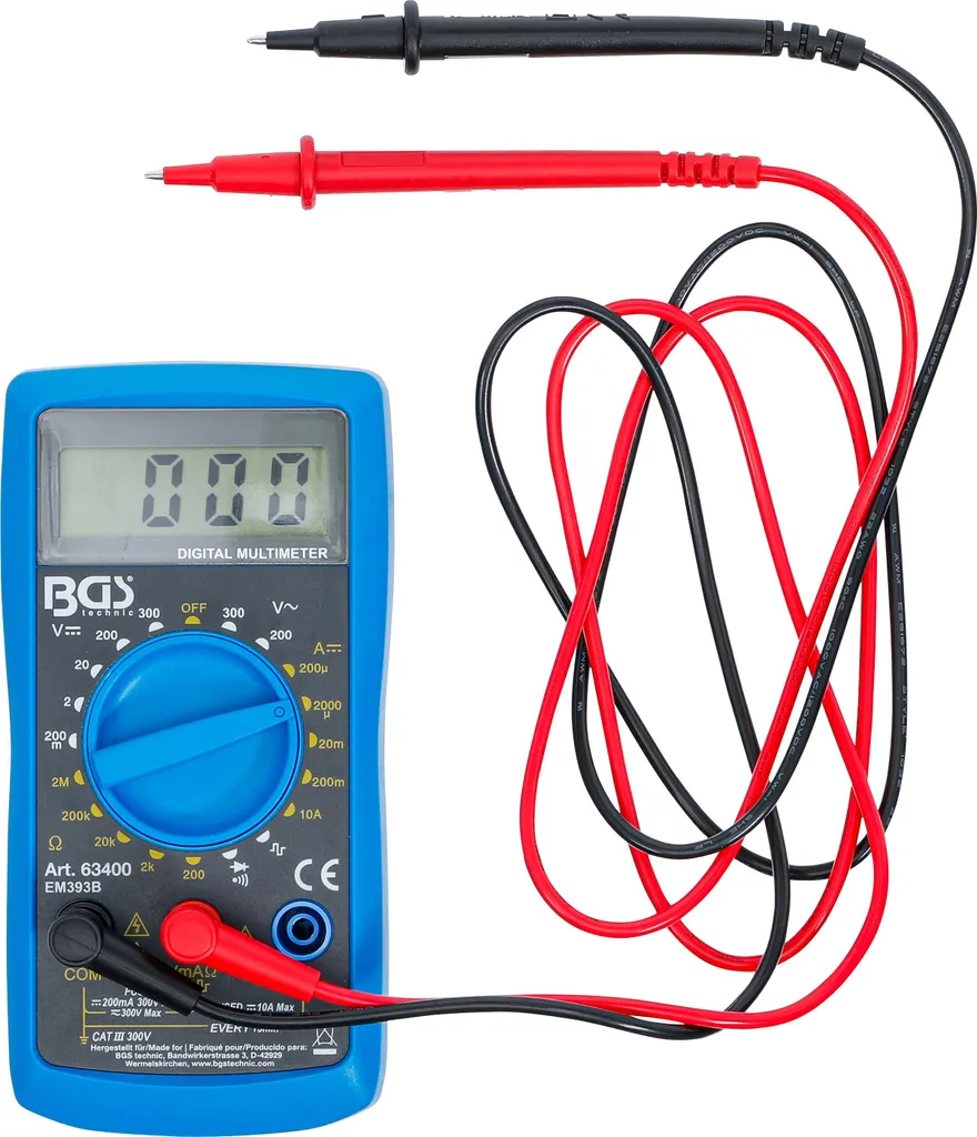 Multimètre numérique de précision avec écran LCD rétroéclairé - Modèle M12 - 2