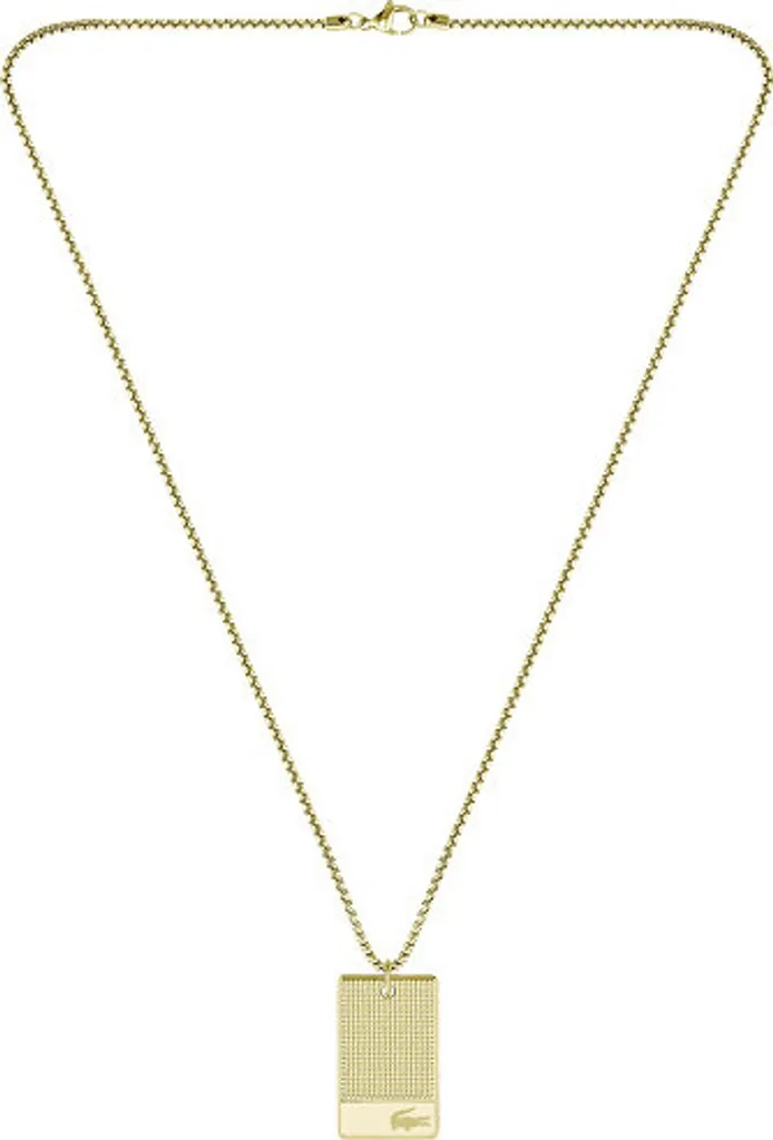 Collier homme plaqué or pochoir idéal pour cadeaux ou soirées habillées