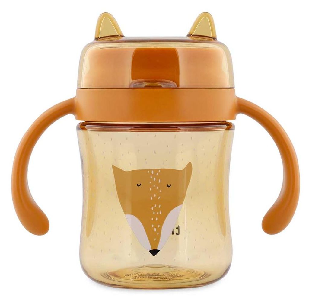 Trixie Trinkbecher Baby 360° mit Griffen Mr. Fox auslaufsicher Tritan