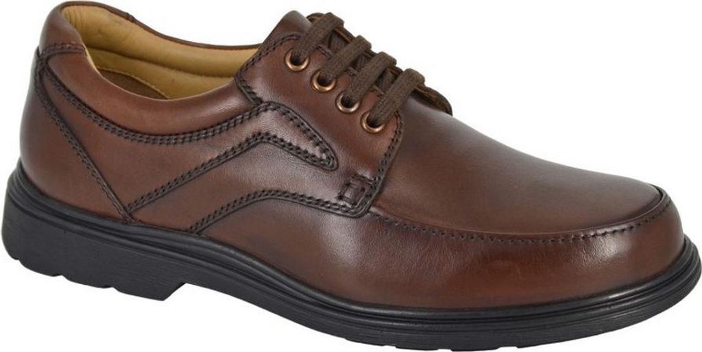 Roamers - Herren Formelle Schuhe, Leder DF4573 (45,5 EU) (Braun)