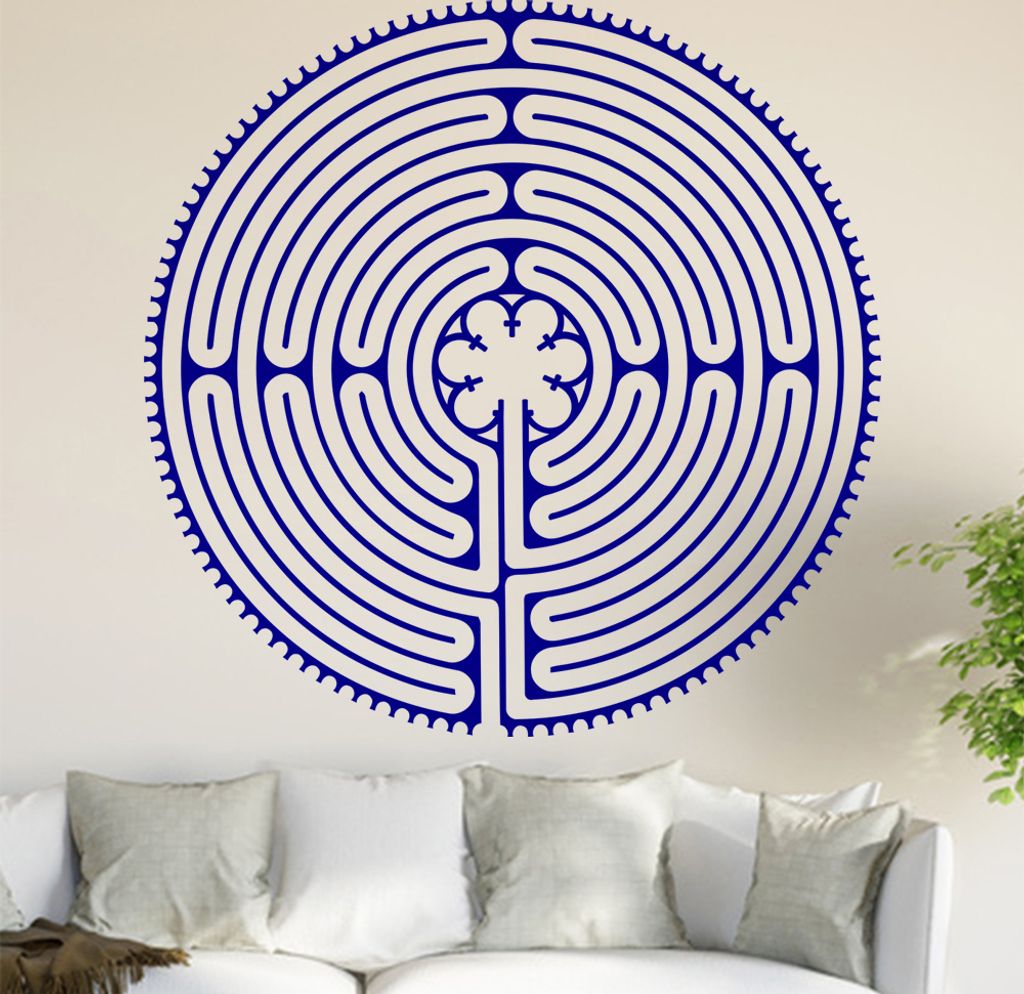 Irrgarten I Wandtattoo in 6 Größen - Wandaufkleber Wall Sticker - Dekoration, Küche, Wohnzimmer, Schlafzimmer, Badezimmer