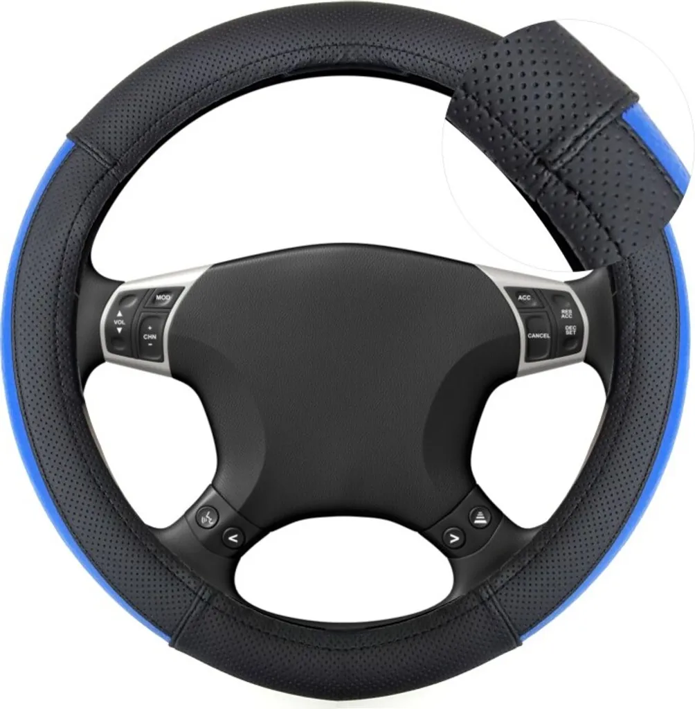 Coprivolante Sportivo LB47 Nero Blu 37-39cm | Grip Antiscivolo Auto