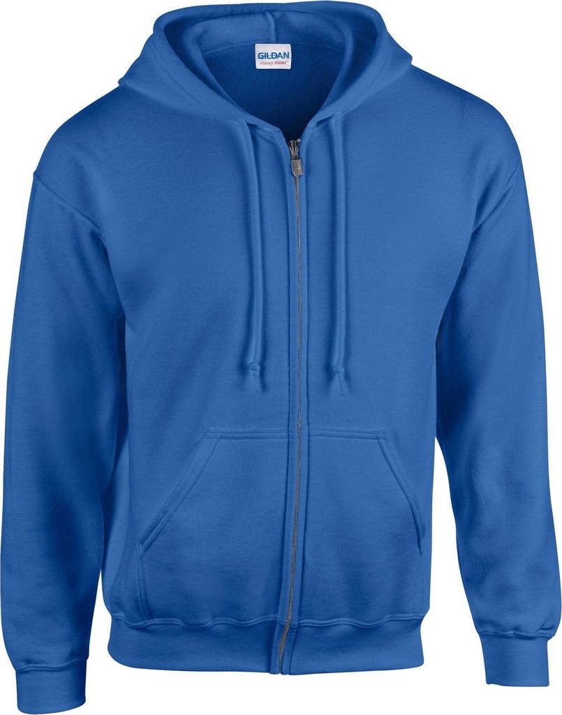 Gildan - Hoodie mit durchgehendem Reißverschluss Durchgehender Reißverschluss für Herren/Damen Uni RW10096 (XXL) (Königsblau)