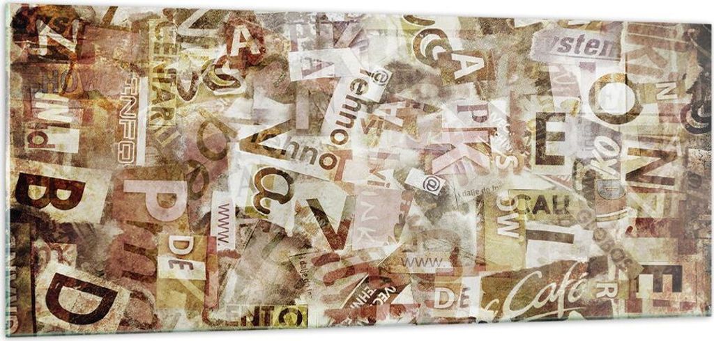 Bilder auf glas - Graffiti modern - 100x40cm - Glasbilder - Produktbild 