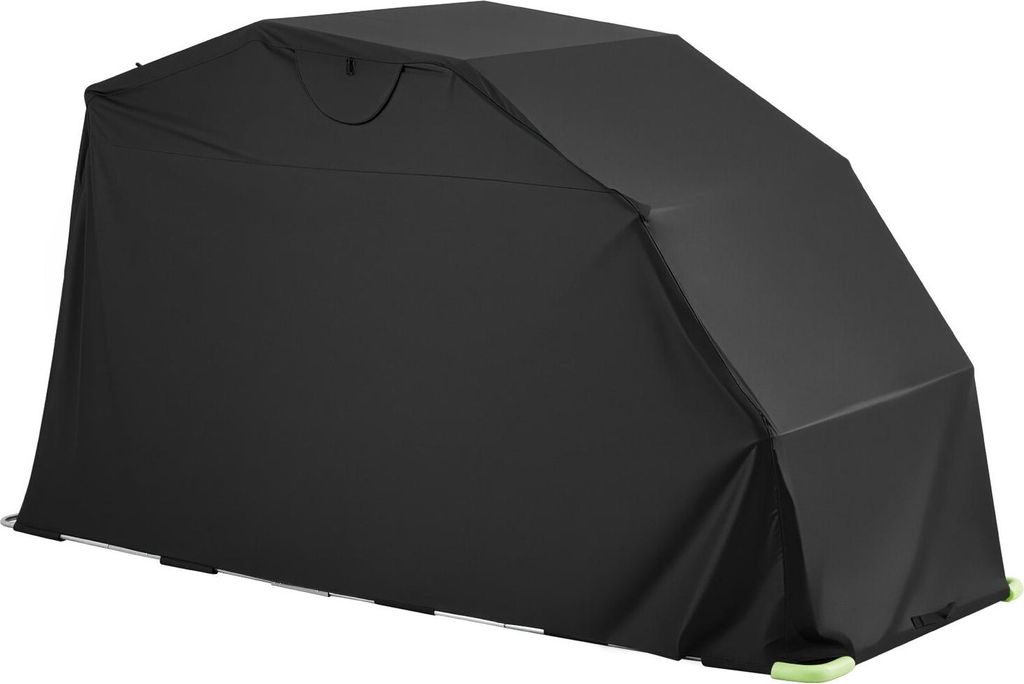 Motorcycle Storage Shelter with Security Lock, 600D Oxford Flip-Up Garage Tent, Heavy-Duty All-Weather Motorcycle Cover with Ventilation Windows, 3...