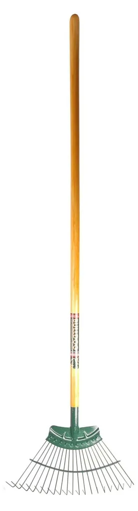 Râteau pour ramassage de l'herbe Bulldog 20 dents et manche 140 cm