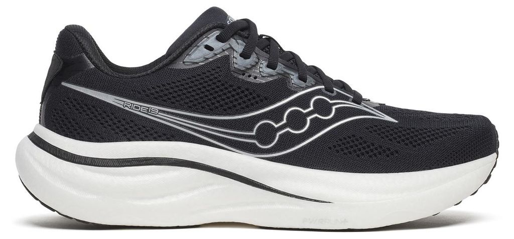 SAUCONY Herrenschuhe S21056-100 RIDE 19 schwarz/silber Weite 45