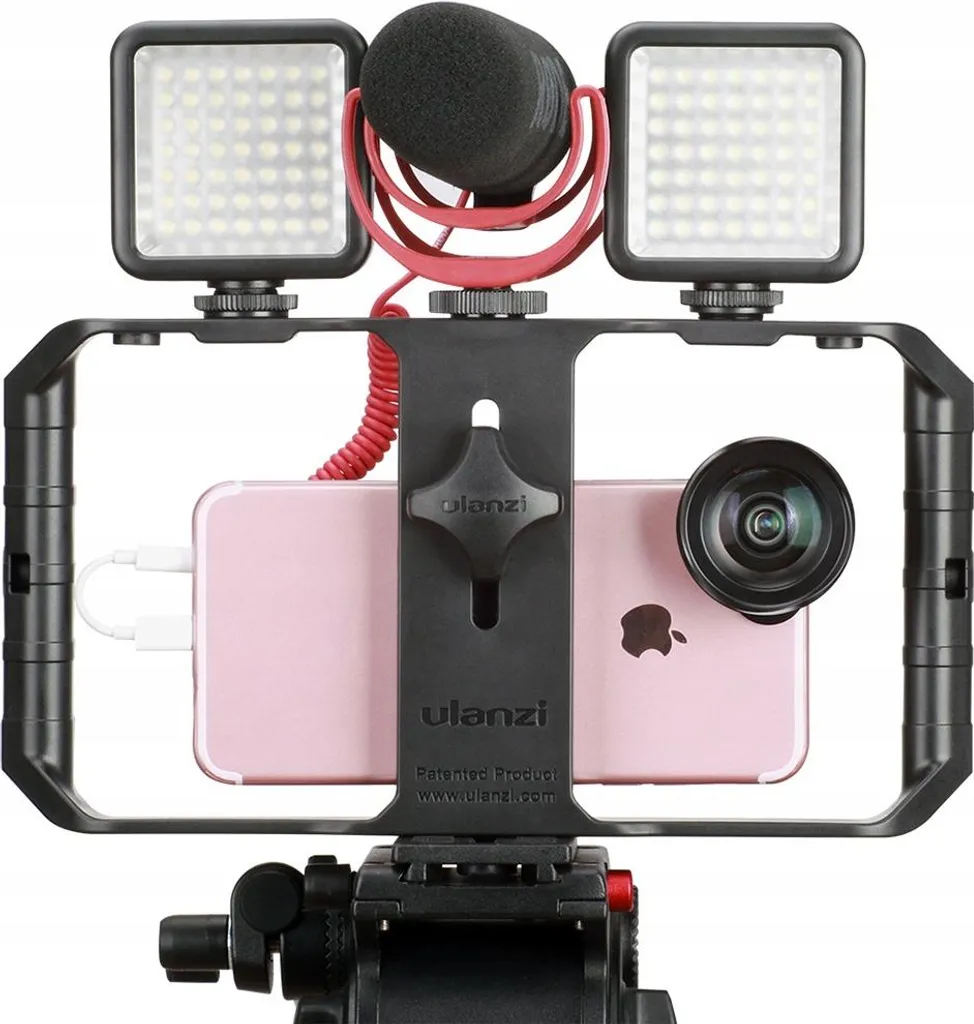 Ulanzi U-Rig Pro Rig Vidéo Smartphone pour iPhone et Samsung - Noir