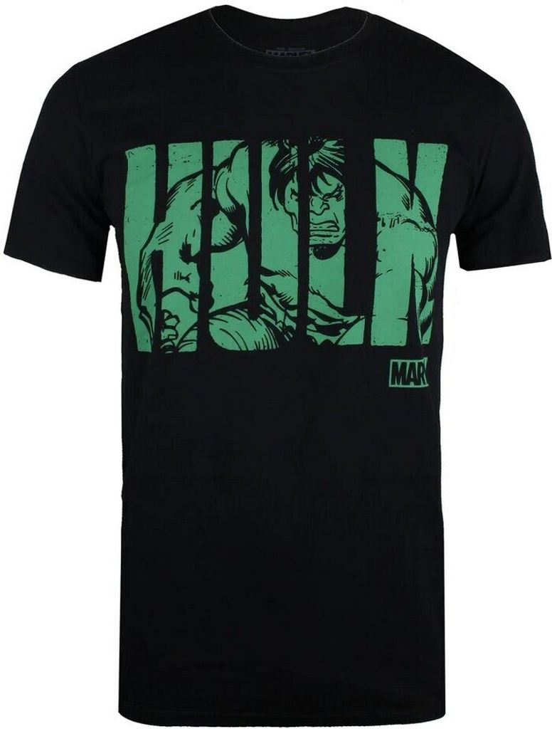 Hulk - T-Shirt für Herren TV856 (XL) (Schwarz/Grün)