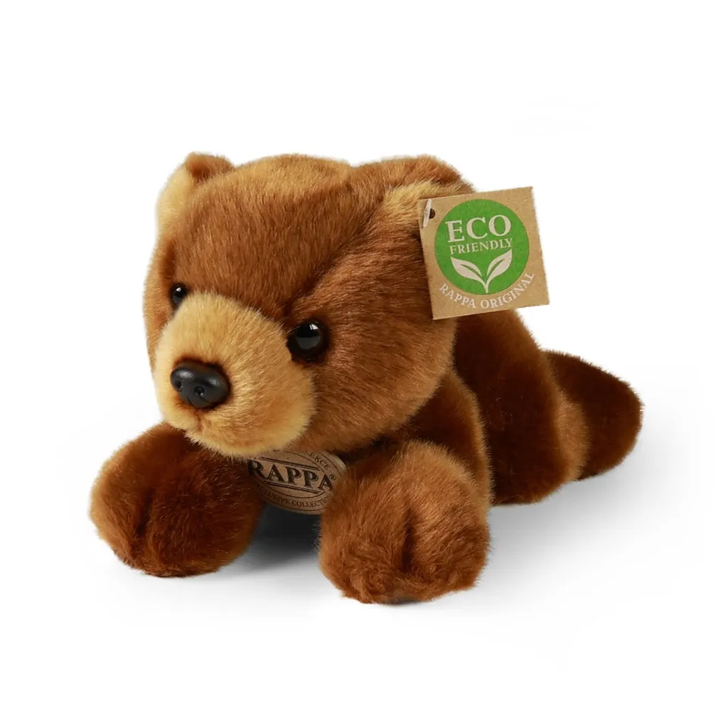 Peluche Ours Brun 22 cm Écologique - Doudou Tout Doux en Coton Recyclé