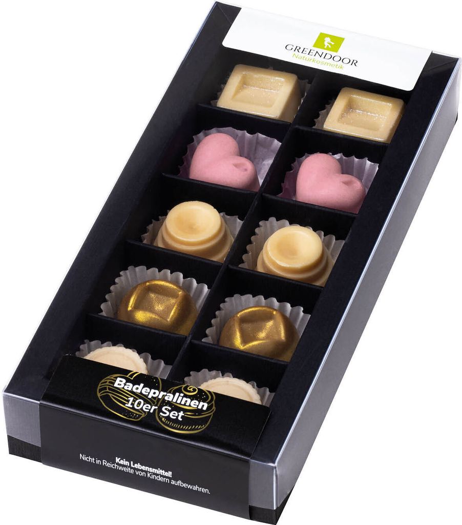 GREENDOOR Geschenk Set XL Badepralinen gemischt Produktbild 