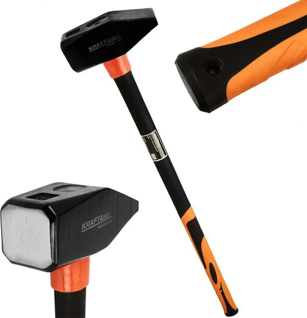Mazza 5 Kg Kraft&Dele KD255 | Martello Fibra di Vetro per Demolizione