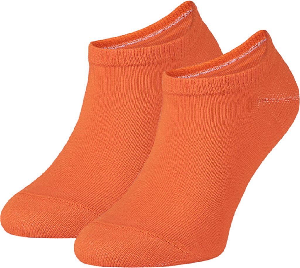 Kinder Sneaker Socken für Mädchen & Jungen Kurze Baumwollsocken, 30-35, Orange (Orange Juice)