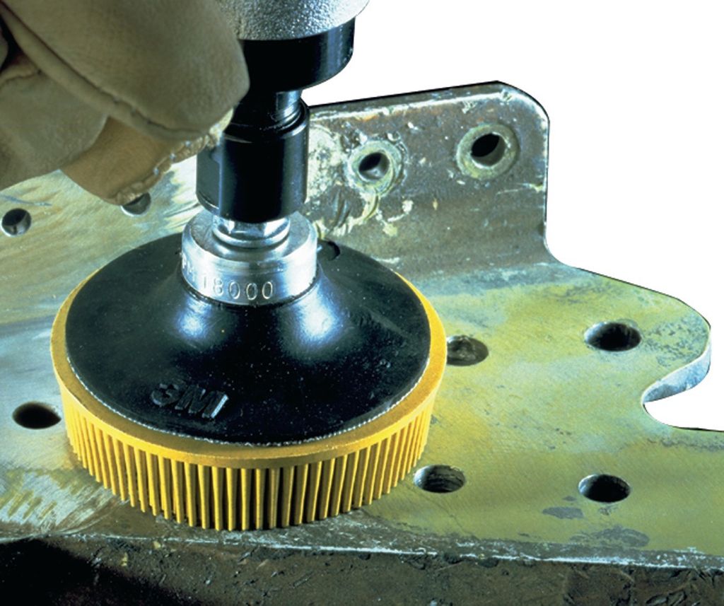 3M Bürstenscheibe RD-ZB Roloc Bristle Disc Durchmesser 50,8mm Körnung 80 Scotch Brite gelb - 7525