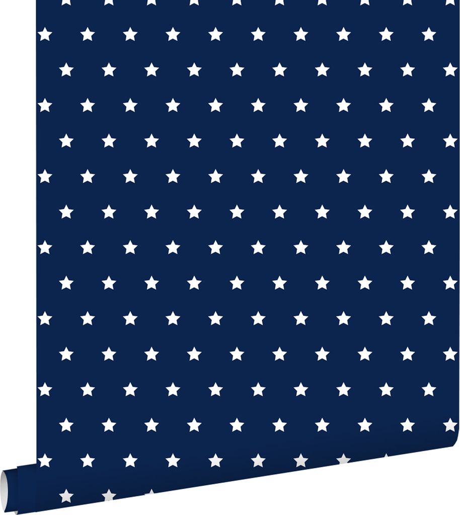 ESTAhome Tapete Sterne Marineblau - 114944 - 53 cm x 10,05 m