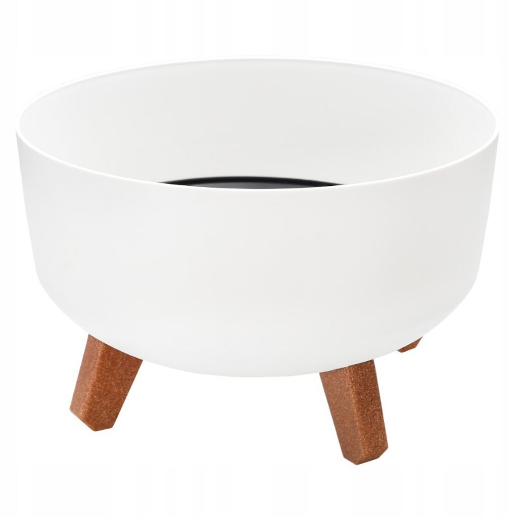 Vaso rotondo su gambe bianco Gracia Low DGRL300L-S449 Immagine del prodotto 