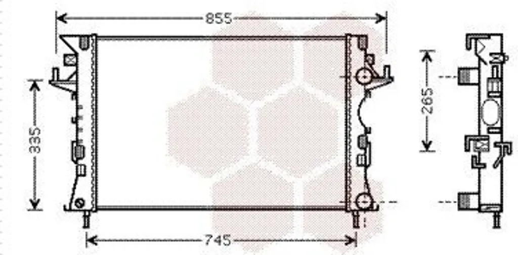 Radiateur Refroidissement Moteur Espace IV pour Longs Trajets JK0