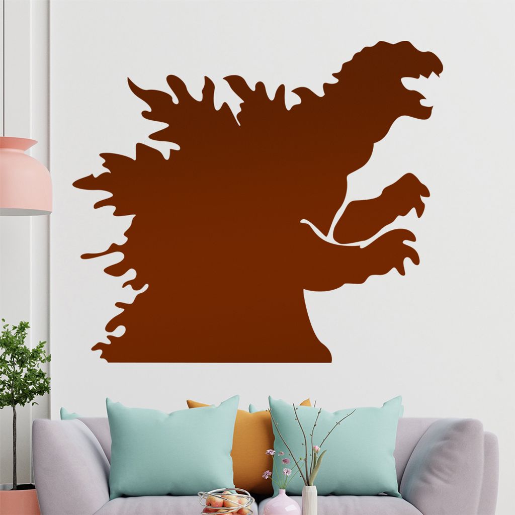 hauptsachebeklebt KIWISTAR Feuerdrachen - Dino Flammen Rauch Wandtattoo in 6 Größen - Wandaufkleber Wall Sticker - Dekoration, Küche, Wohnzimmer...