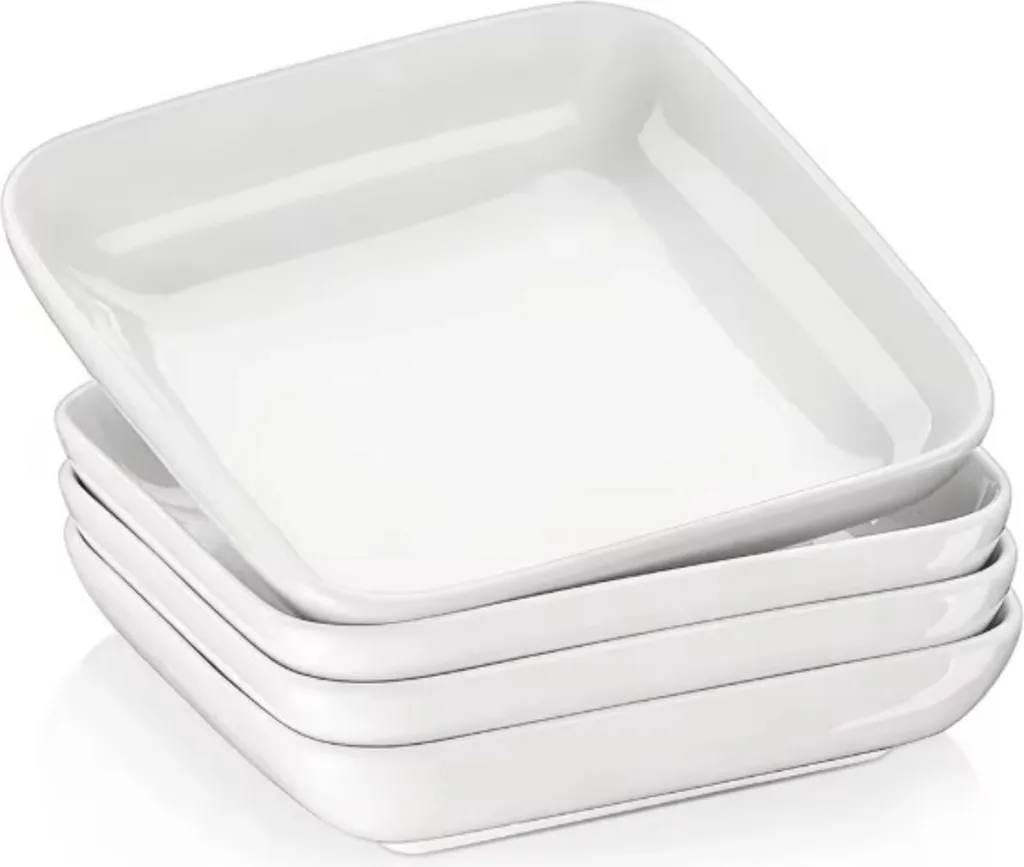 Servizio Piatti Ceramica Bianca Opulent 4 Posti | Design Minimal