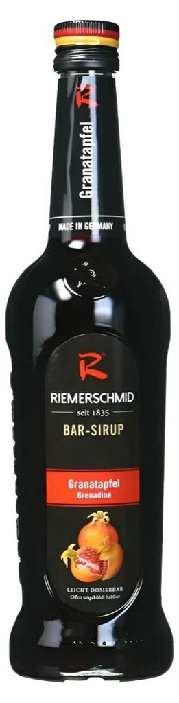 Riemerschmid Bar-Sirup Grenade 0,7L- Cocktails Milkshakes Image du produit 