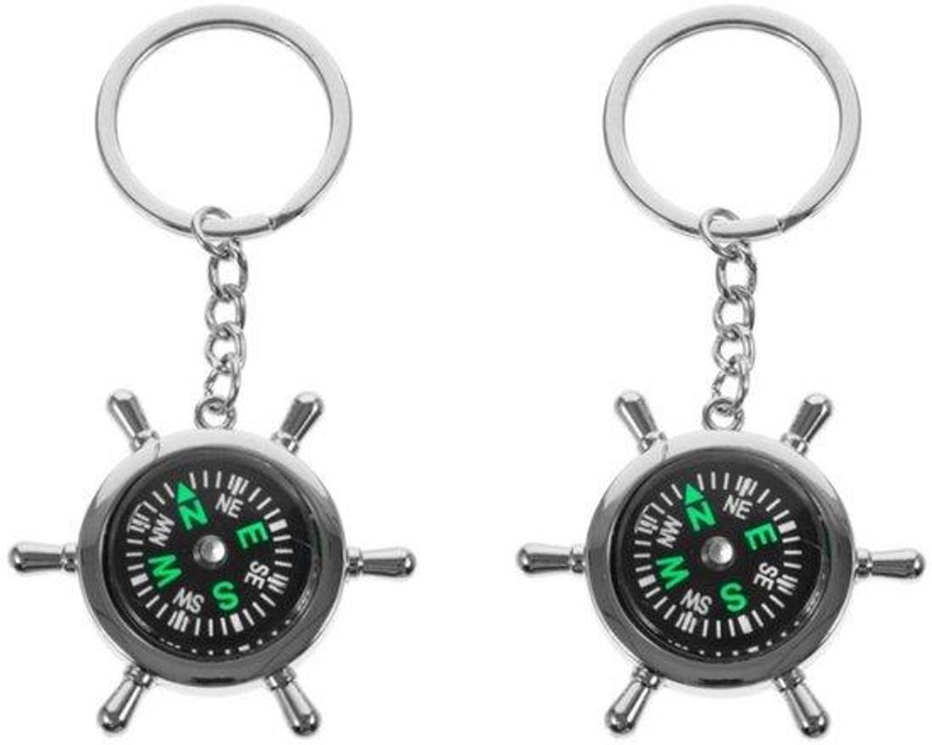 Kompasse mit Zifferblatt für Outdoor-Ausrüstung - Miniatur-Kompass für Outdoor-Navigation - Zierleiste aus Metall