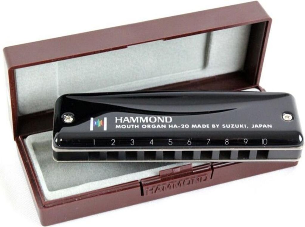 Suzuki HA-20, Harmonijka diatoniczna, Czarny, Metal, 100 Zdjęcie produktu 