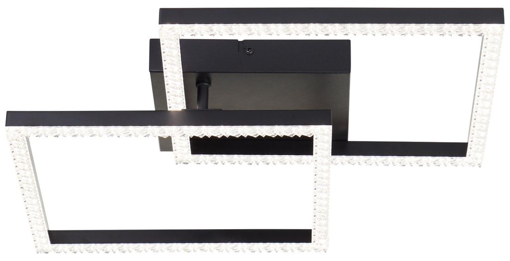 Brilliant LED Deckenleuchte Ranni G80775/06 Wohnzimmer, Küche, Flur, Schlafzimmer, Arbeitszimmer Metall/Kunststoff Indoor Decke schwarz - LED fest...