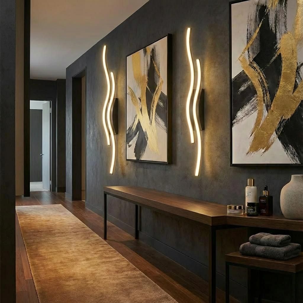 2 Lampes Sans Fil LED à Câble Apparent - Chevet Blanc, ABS+PP, Pour Chambre