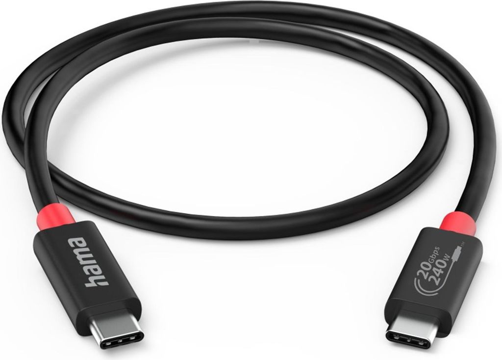 Hama USB-C-Kabel E-Marker, USB4, 20 Gbit/s,  240W, 2 m Produktbild 