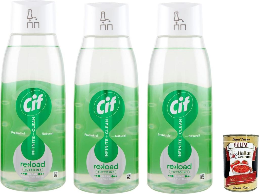 Cif Infinite + Clean Tutto in 1 Clean Lime & Fiori Bianchi Produktbild 