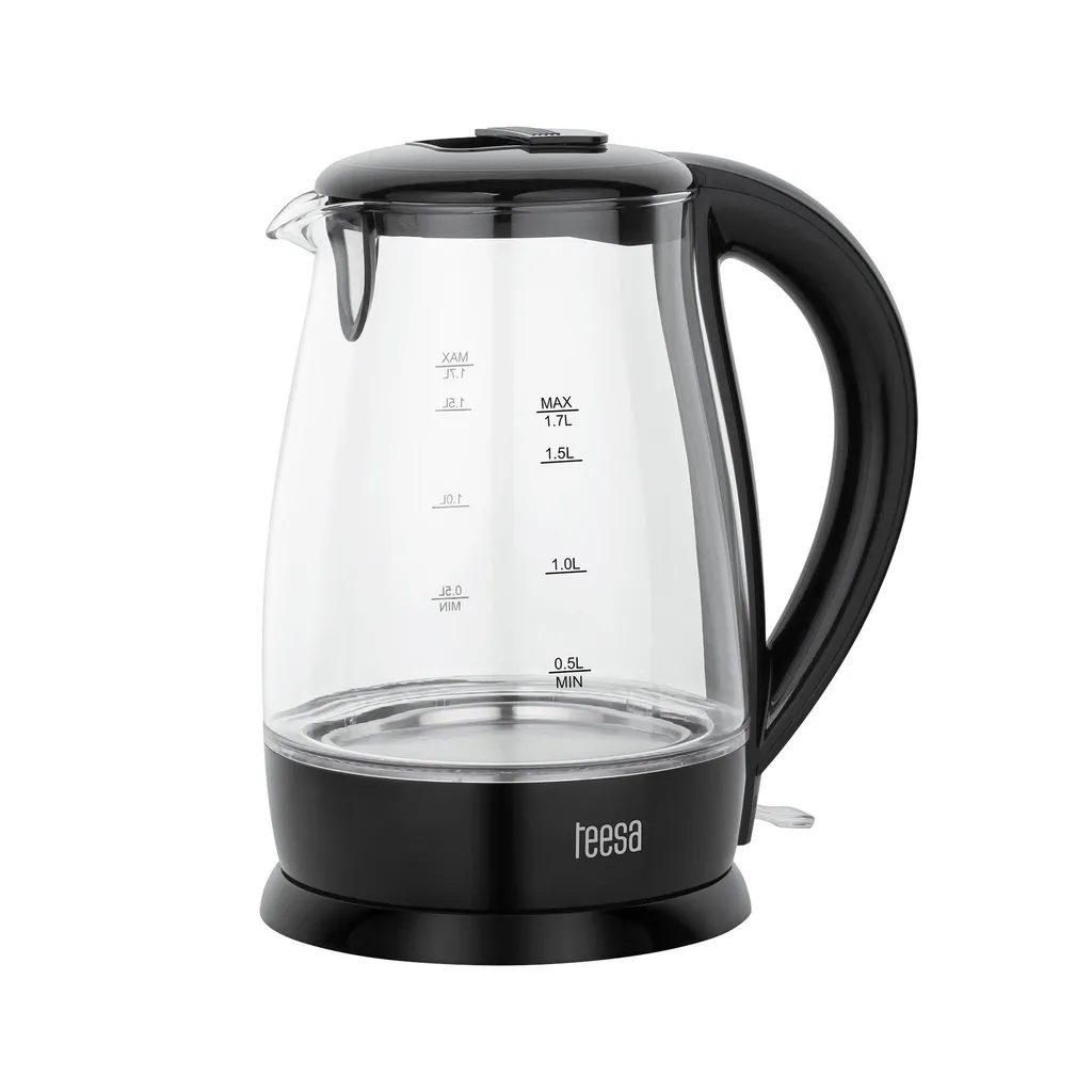 Bouilloire en verre sans BPA Teesa TSA1511B 2200W - Eau pure et saine
