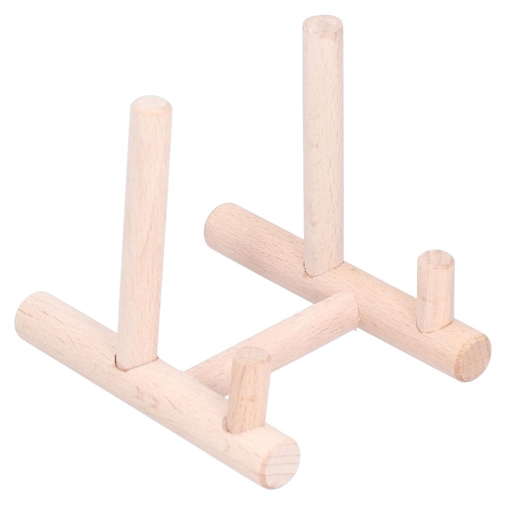Holz-Desktop-Ornament, Haushalt, moderner Tellerhalter, Ständer, Heimdekoration für Party