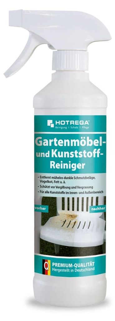 HOTREGA Gartenmöbel und Kunststoff Reiniger 500 ml - für bis zu 10 m² Fläche