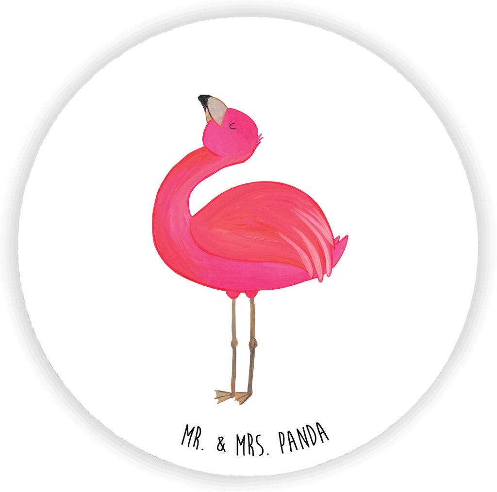 Mr. & Mrs. Panda magnet Flamingo Stolz - Weiß - Geschenk, Kühlschrankmagnet, Rosa, Mama, für pinwand, Tochter, kühlschrank, fotos, Selbstliebe