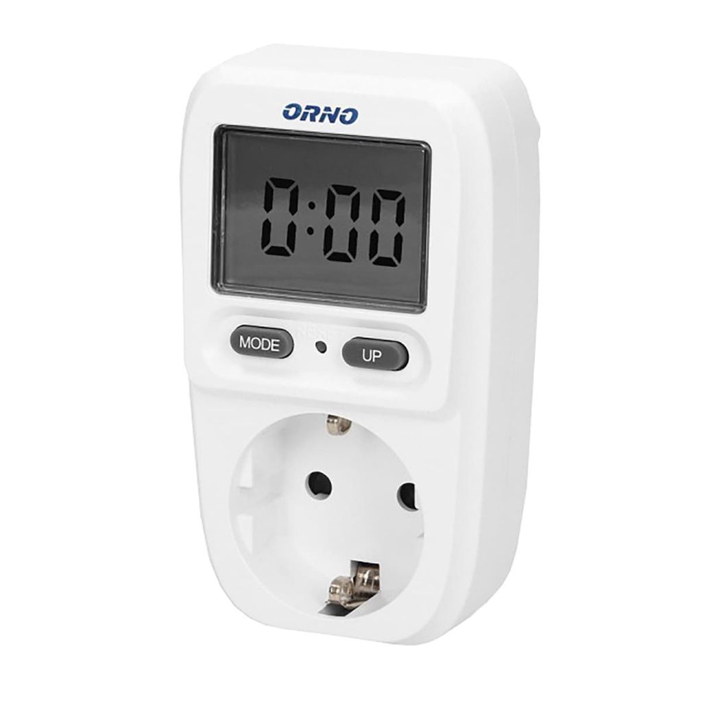 ORNO OR-WAT-419(GS) Wattmeter White Eingebaute Anzeige LCD Produktbild 