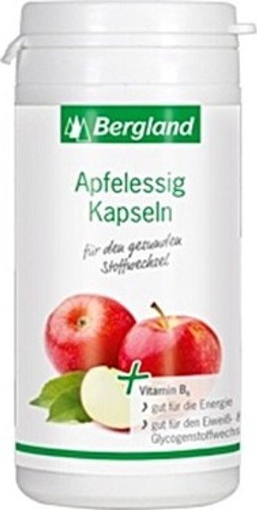 Bergland Apfelessig Kapseln, 60 St. Kapseln Produktbild 