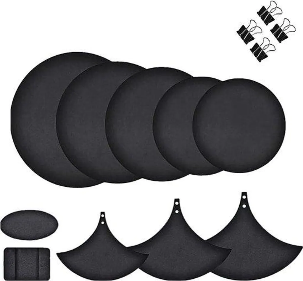 Pad de protection grosse caisse noir anti-choc pour batteur lot de 10