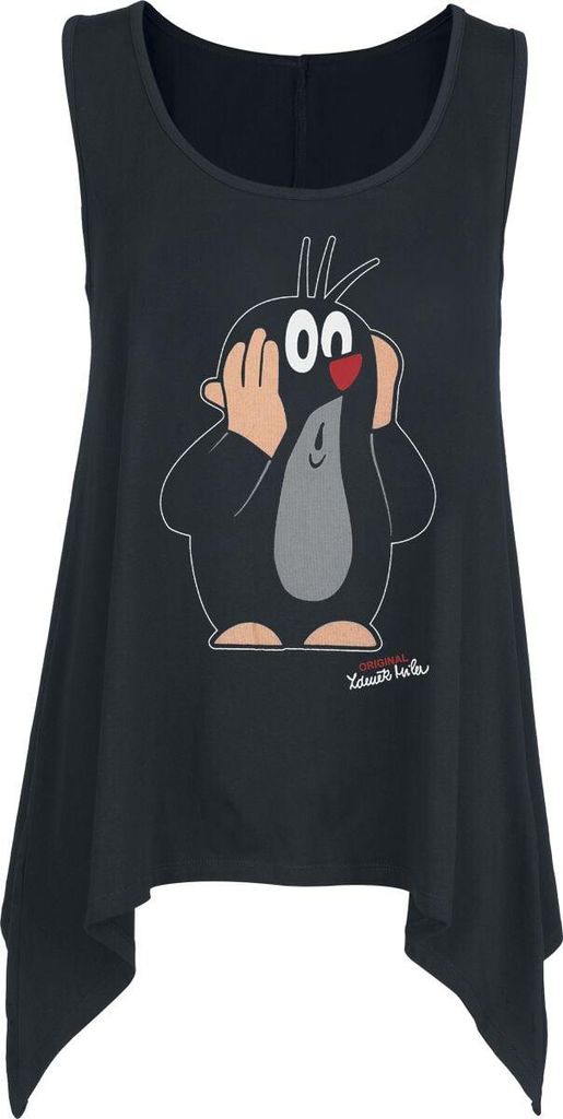 Der kleine Maulwurf Top Damen Oh Oh! schwarz XXL