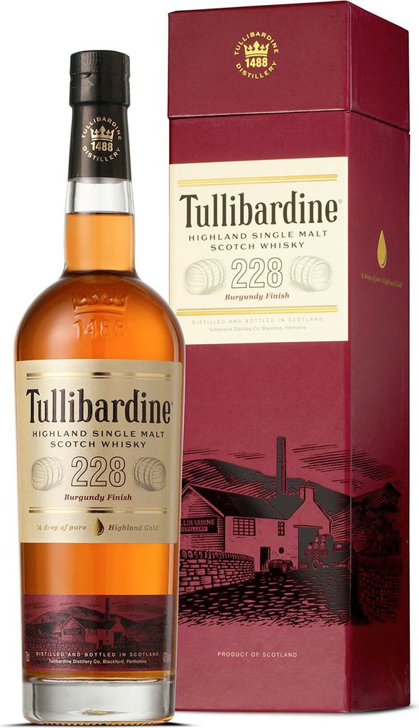Tullibardine 228, Burgundy, Single Malt Scotch Whisky, 43% Produktbild 